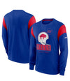 Buffalo Bills Nike Slub Rewind Playback Helmet Long Sleeve T-Shirt