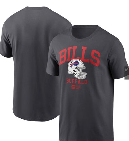 Buffalo Bills Nike Anthracite Helmet Essential T-Shirt