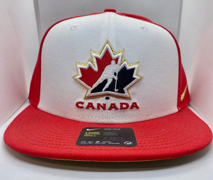 Men's Nike Red / White  Hockey Canada True Snapback - Adjustable Hat