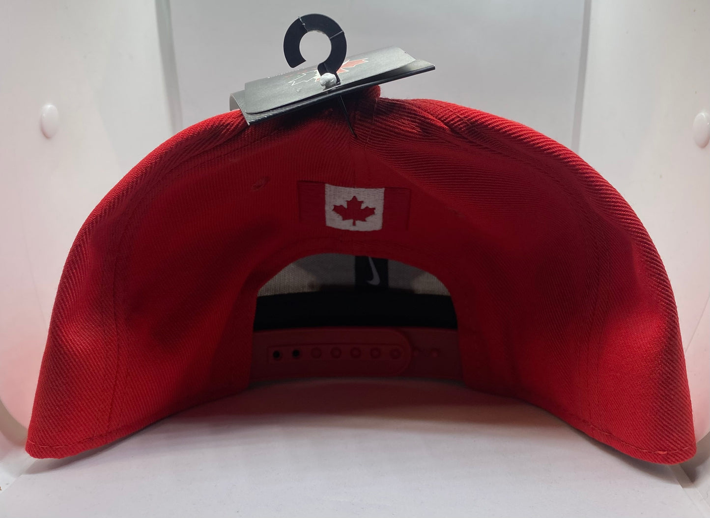 Men's Nike Red / White  Hockey Canada True Snapback - Adjustable Hat