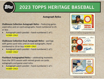 2023 Topps Heritage - Hobby Box