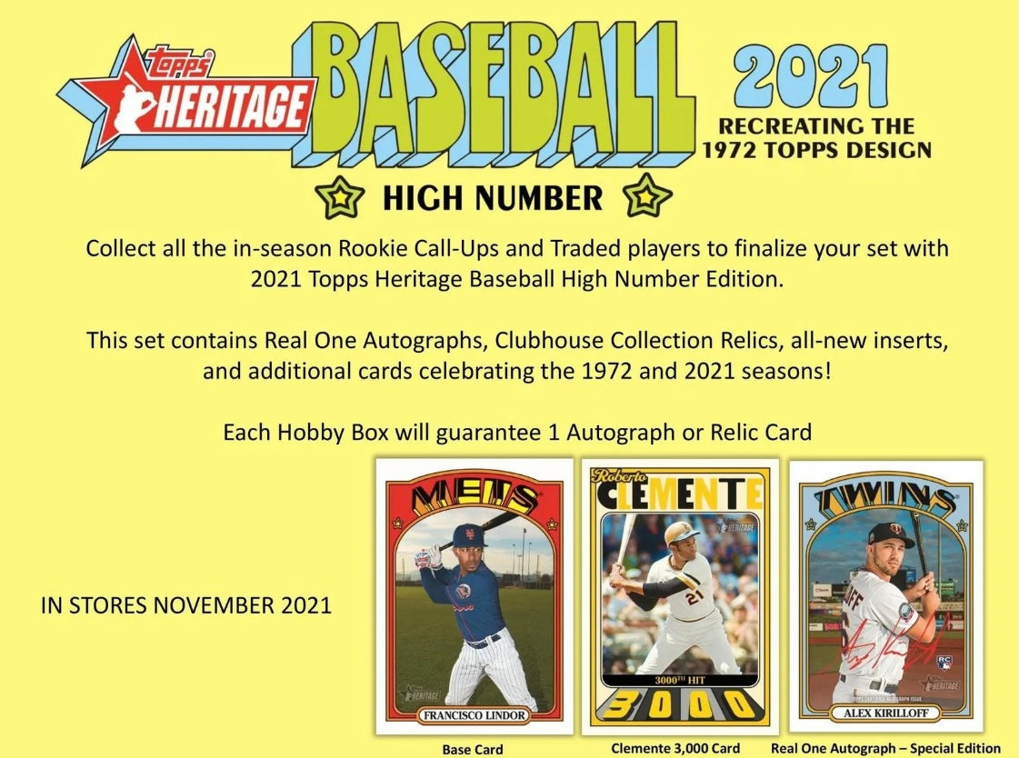 2021 Topps Heritage High Number - Hobby Box