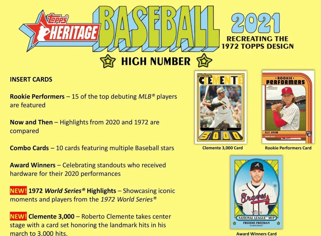 2021 Topps Heritage High Number - Hobby Box - Pro League Sports Collectibles Inc.