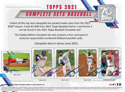 2021 Topps MLB Baseball Complete Hobby Factory Set Sealed RED