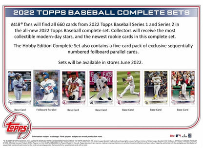 2022 Topps MLB Baseball Complete Hobby Factory Set Sealed RED