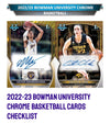 2022-23 Bowman Chrome University Basketball Factory Sealed 24 Pack Hobby Box