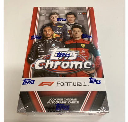 2022 Topps Chrome Formula 1 Hobby Cards - 1 Box /18 Packs