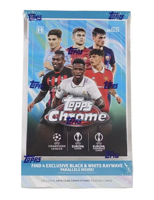 2022-23 Topps Chrome UEFA Club Competitions Soccer Trading Cards Hobby Lite Box - Pro League Sports Collectibles Inc.