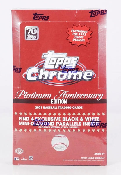 2021 Topps Chrome Platinum Baseball Hobby Lite Box