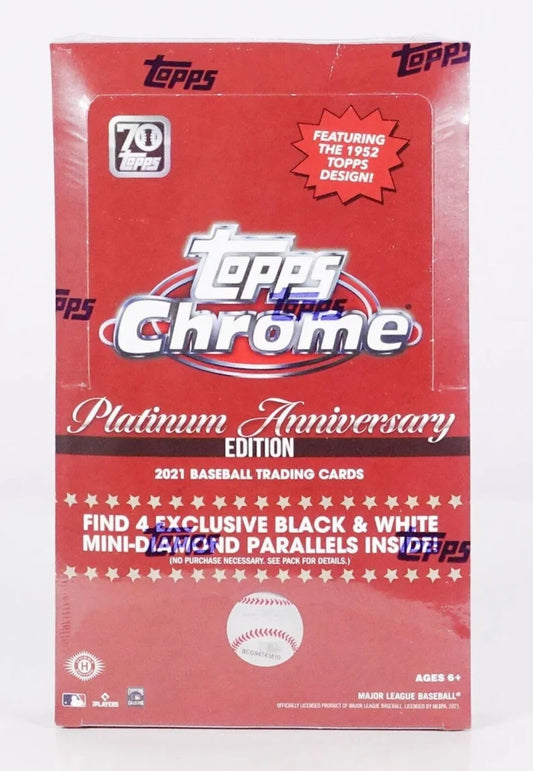 2021 Topps Chrome Platinum Baseball Hobby Lite Box