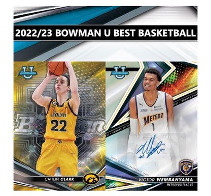 2022-23 Bowman Best University Basketball Hobby Box - Pro League Sports Collectibles Inc.