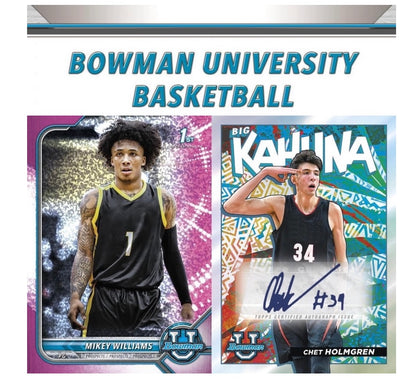 2021-22 Bowman University Basketball Hobby Box