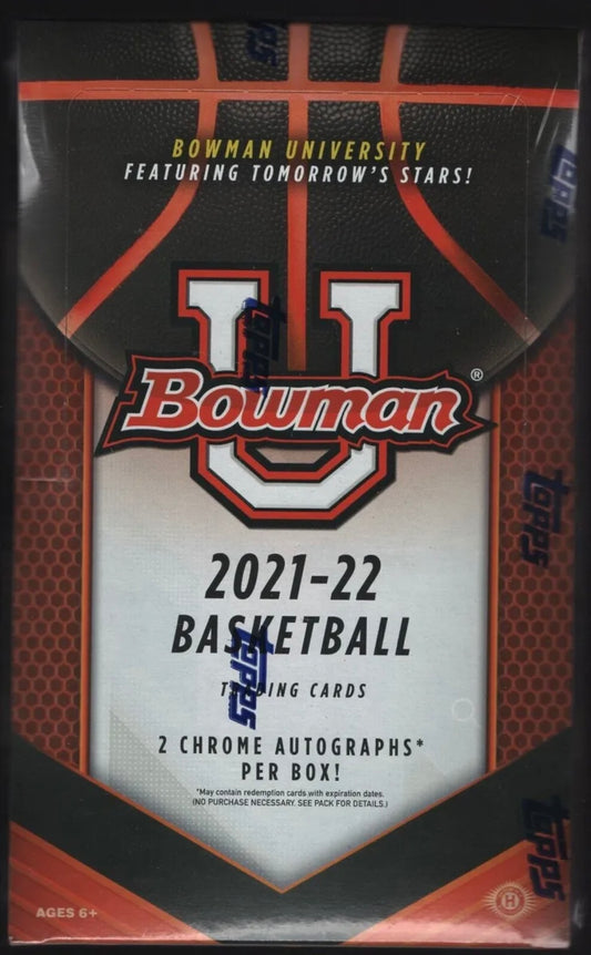 2021-22 Bowman University Basketball Hobby Box