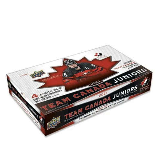 2021 UPPER DECK TEAM CANADA JUNIORS HOCKEY HOBBY BOX