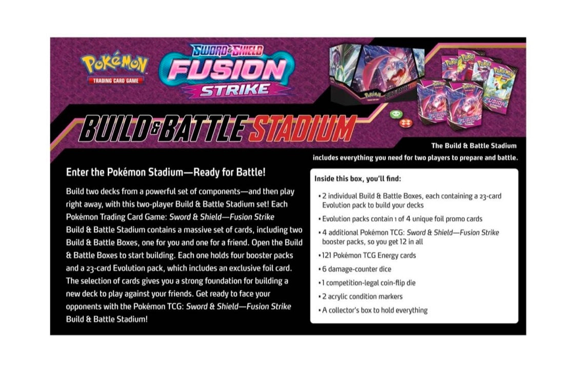 Pokémon TCG: Sword & Shield-Fusion Strike Build & Battle Stadium