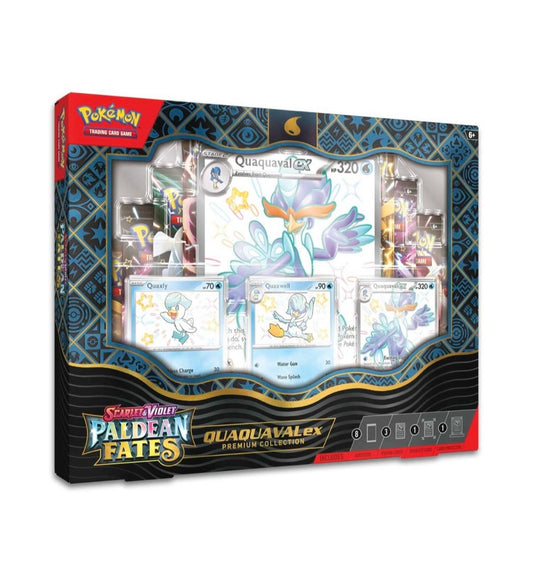 Pokémon TCG: Scarlet & Violet-Paldean Fates Quaquaval ex Premium Collection