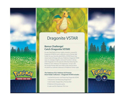 Pokémon TCG: Pokémon GO Premier Deck Holder Collection (Dragonite VSTAR) - Pro League Sports Collectibles Inc.