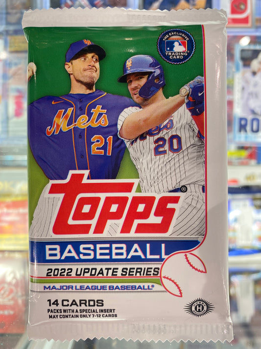 2022 Topps Update Baseball 1 sealed 14 card pack from Hobby Box