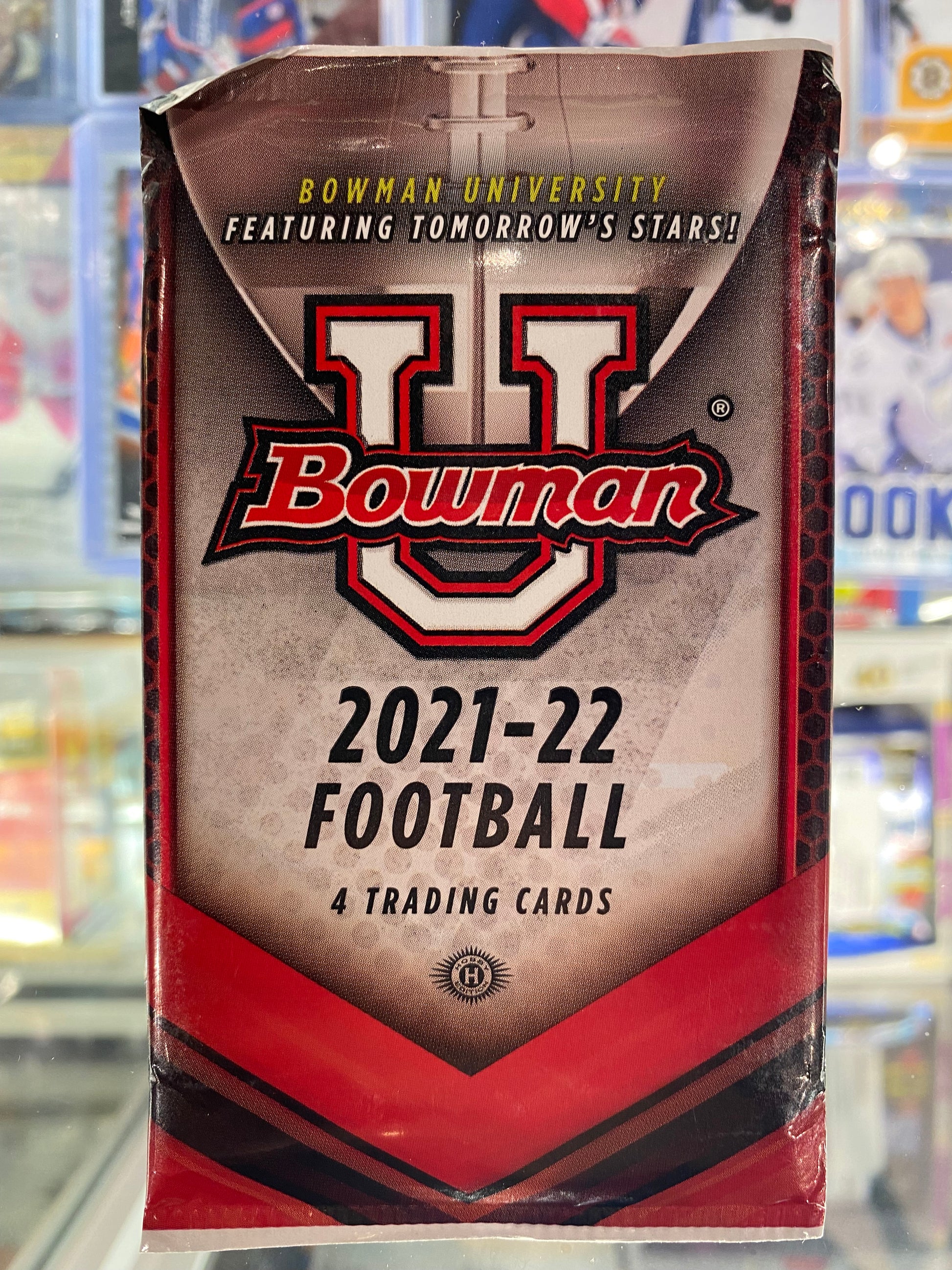 2021-22 Bowman University Football Hobby Pack - 4 Cards - Pro League Sports Collectibles Inc.