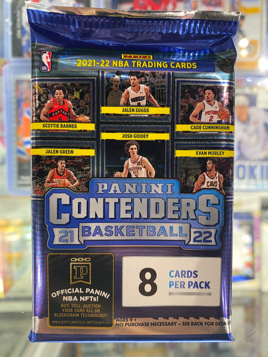 2021-22 Panini Contenders NBA Basketball Hobby Pack - 8 Cards - Pro League Sports Collectibles Inc.