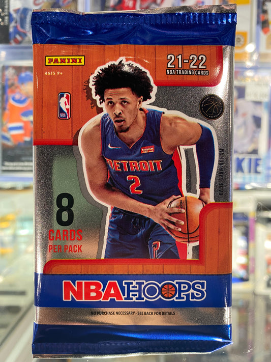 2021-22 Panini NBA Hoops Basketball Hobby Pack - 8 Cards