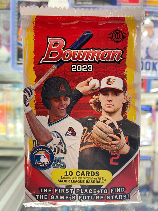 2023 Bowman Baseball hobby - Sealed  10 Card Pack from Hobby Box