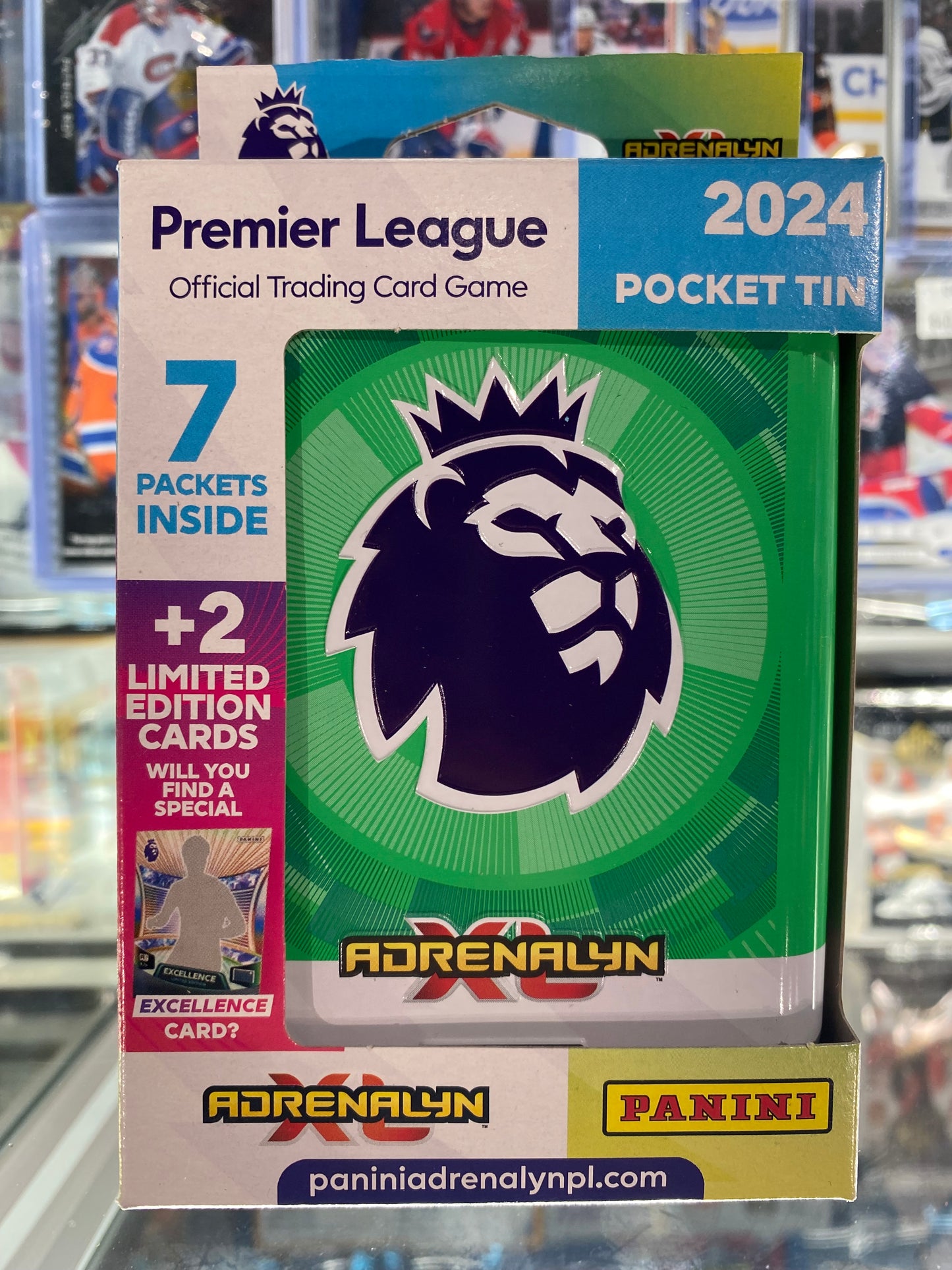 Panini Adrenalyn 2023/2024 EPL Soccer Cards Pocket Tin