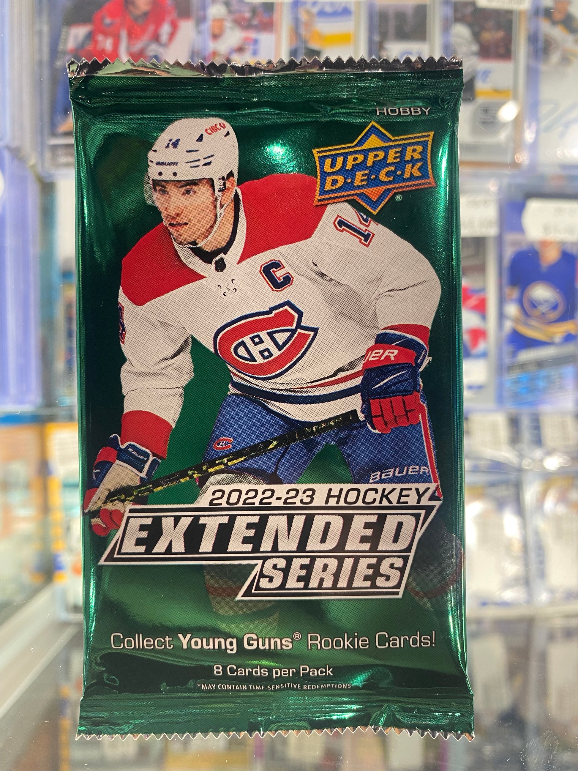 2022/23 Upper Deck Extended Series Hockey Retail Pack - 8 Cards - Pro League Sports Collectibles Inc.