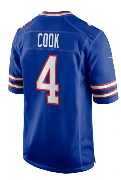 James Cook #4 Buffalo Bills Blue - Nike Game Finished Player Jersey