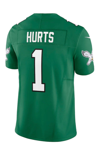 Jalen Hurts #1 Philadelphia Eagles Nike Vapor F.U.S.E. Limited Jersey - Retro Green