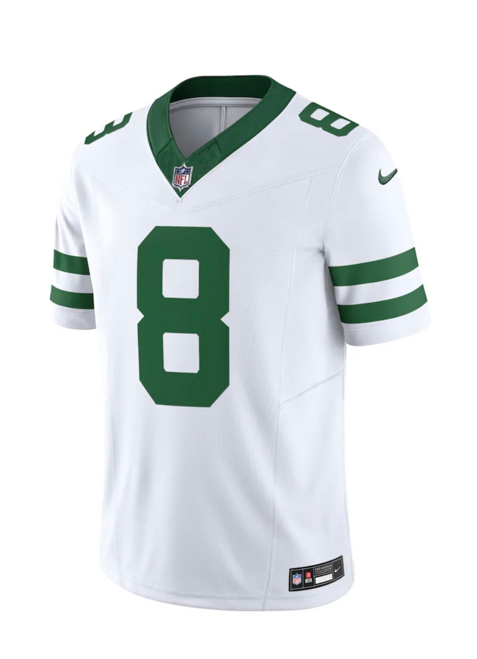 Aaron Rodgers #8 New York Jets Nike Vapor F.U.S.E. Limited Jersey - White - Pro League Sports Collectibles Inc.