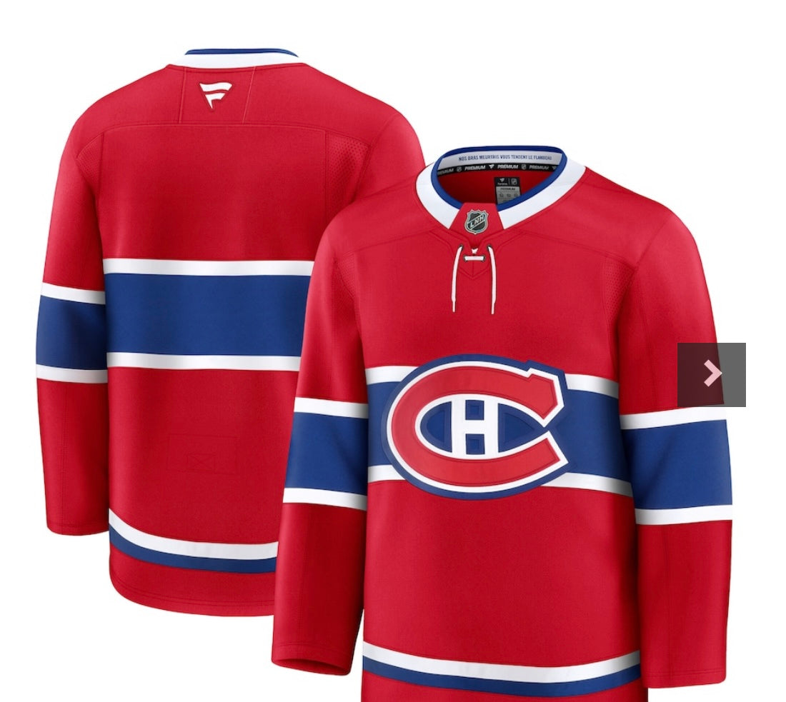 Montreal Canadiens Fanatics Red Home Premium Jersey - Pro League Sports Collectibles Inc.