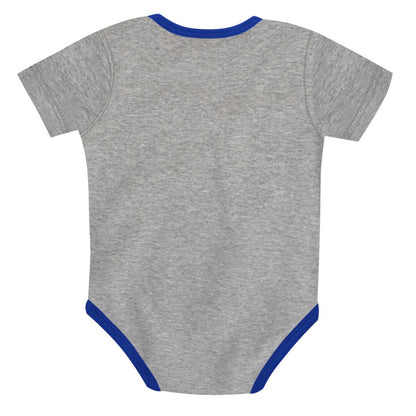 Infant Buffalo Bills AFC Grey/Red/Blue 3-Piece Creeper Set