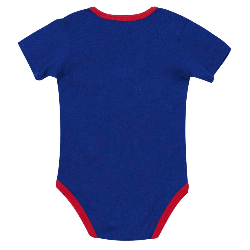 Infant Buffalo Bills AFC Grey/Red/Blue 3-Piece Creeper Set