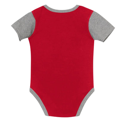 Infant Buffalo Bills AFC Grey/Red/Blue 3-Piece Creeper Set