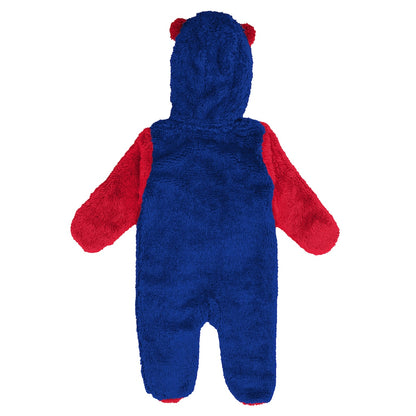 Infant Buffalo Bills Game Nap Teddy Fleece Bunting Full-Zip - Sleeper
