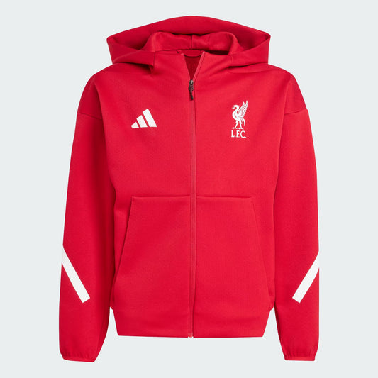 Youth Liverpool FC 2025/26 Adidas Anthem Jacket - Red