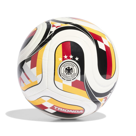 Germany DFB Adidas Trionda Home Club Ball – (White / Team Power Red 2 / Collegiate Gold / Black) - Size 5