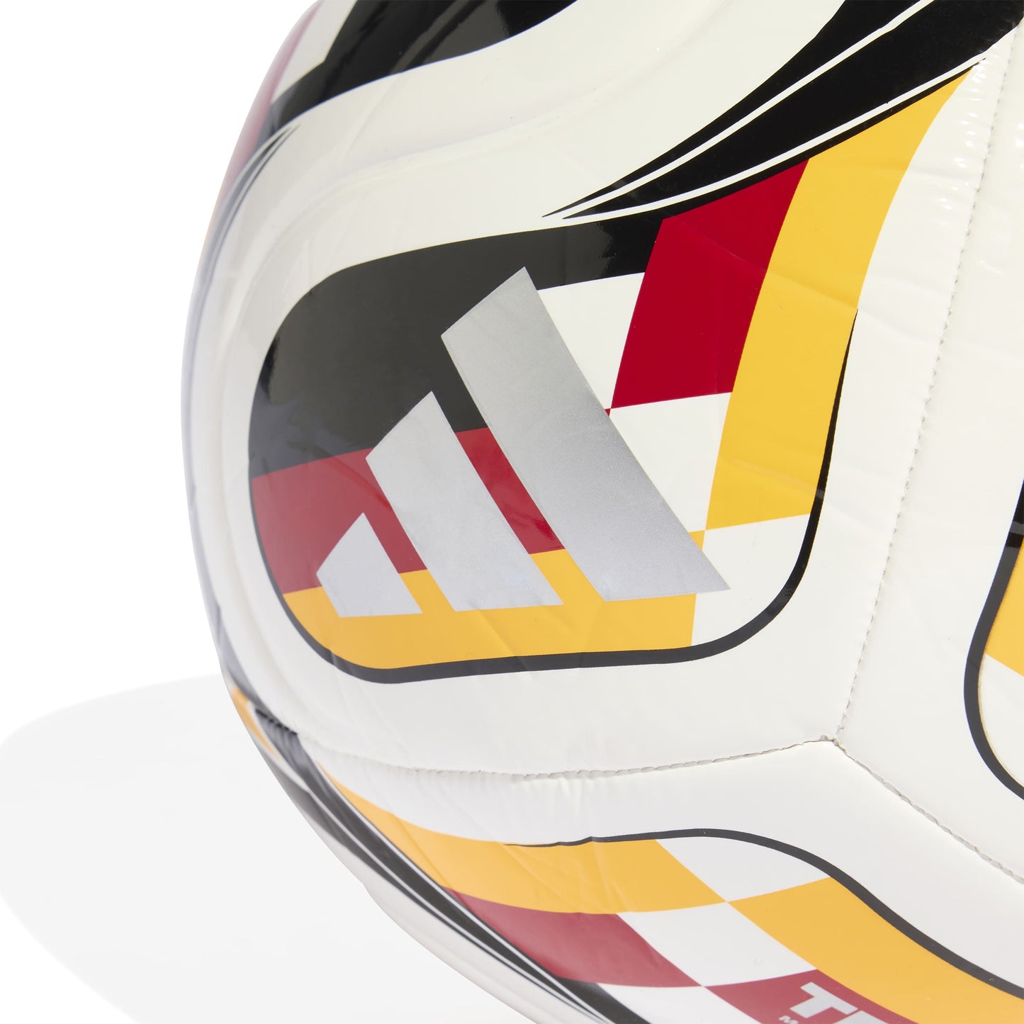Germany DFB Adidas Trionda Home Club Ball – (White / Team Power Red 2 / Collegiate Gold / Black) - Size 5