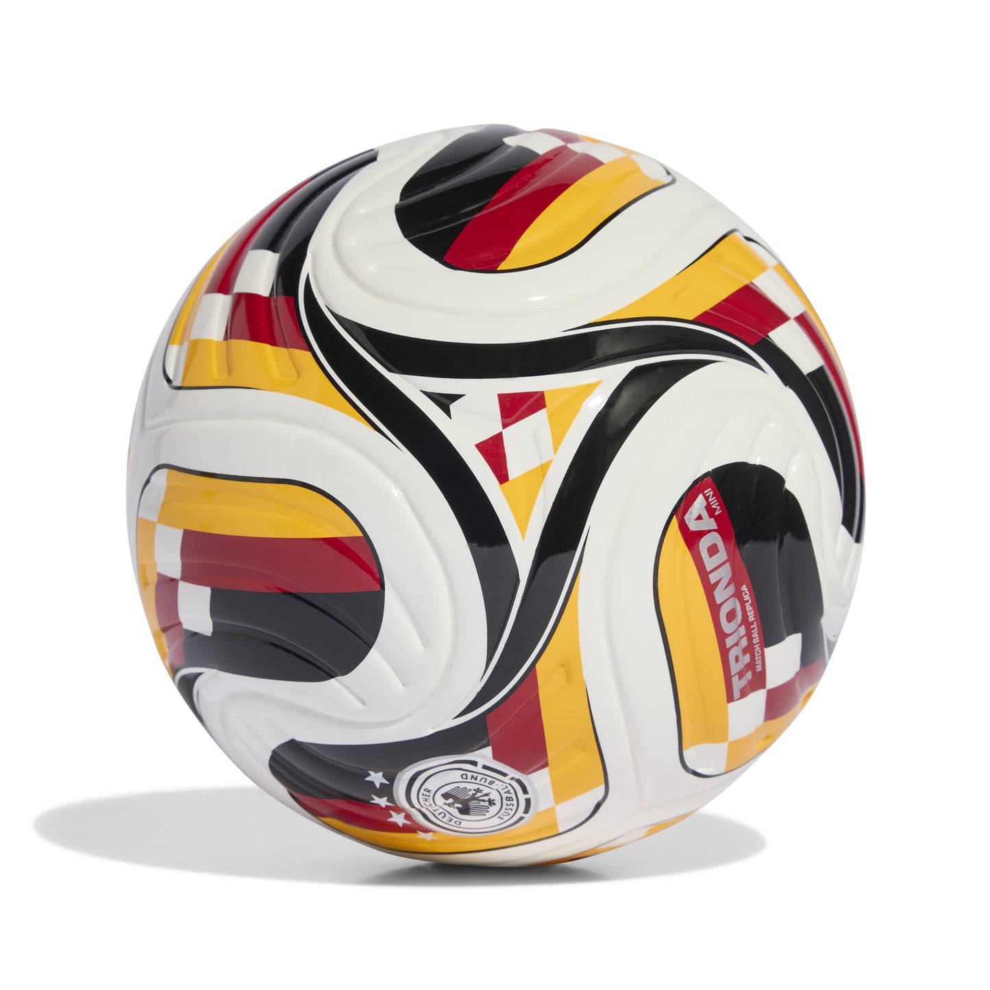 Germany DFB Adidas Trionda Home Mini Club Ball – (White / Team Power Red 2 / Collegiate Gold / Black) - Size 1