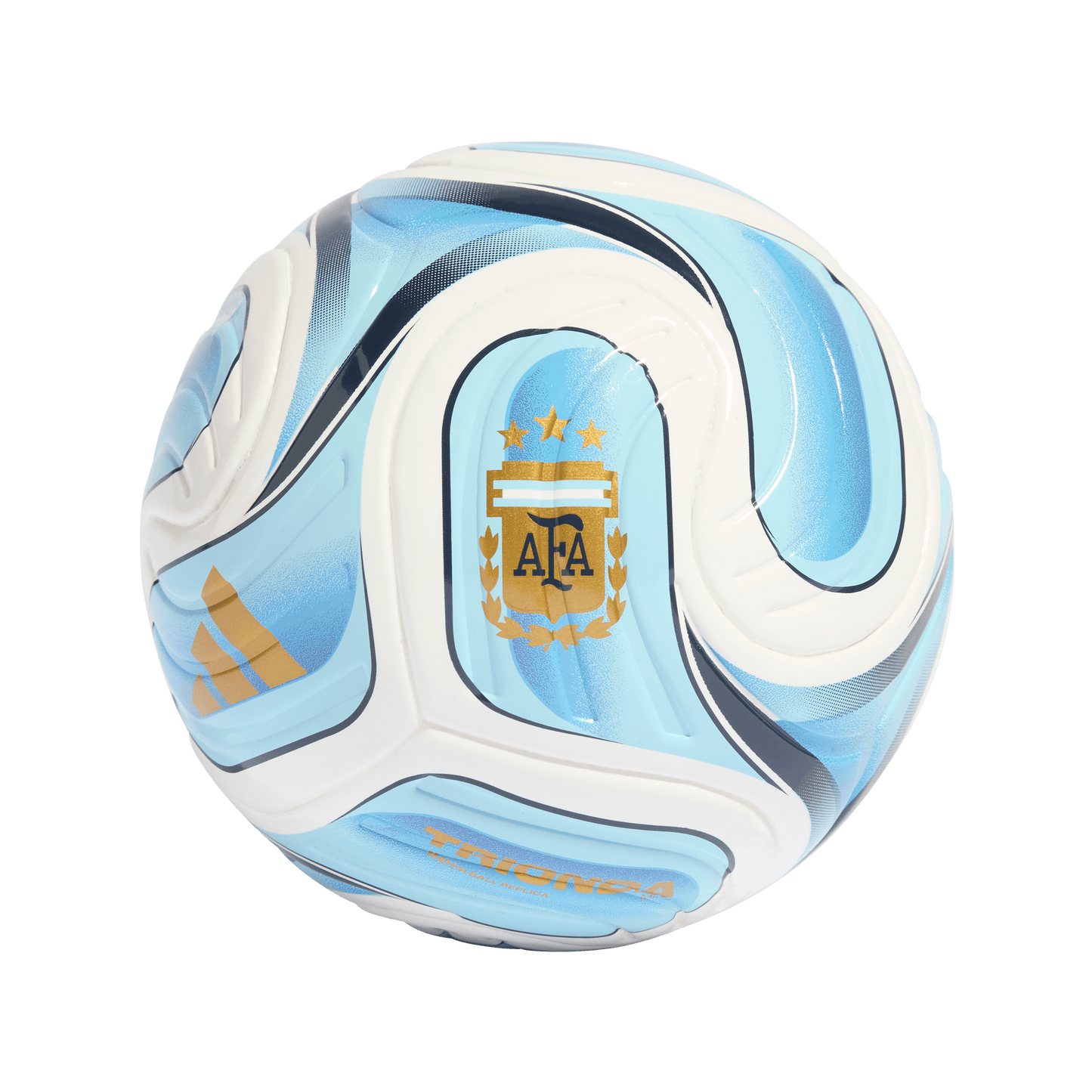 Argentina AFA Adidas Trionda Home Mini Ball (White / Ice Blue / Light Blue) -SIZE 1