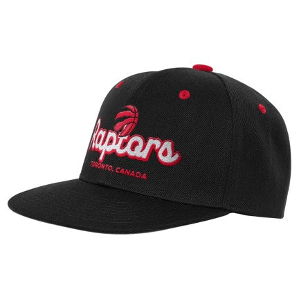 Youth Toronto Raptors NFL Script Flatbrim Adjustable Cap