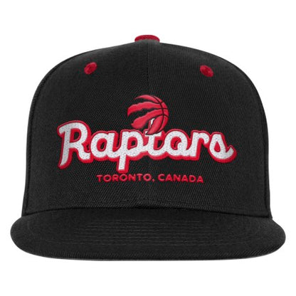 Youth Toronto Raptors NFL Script Flatbrim Adjustable Cap
