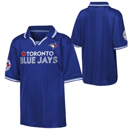Youth Toronto Blue Jays Stadium Collared T-Shirt - Blue
