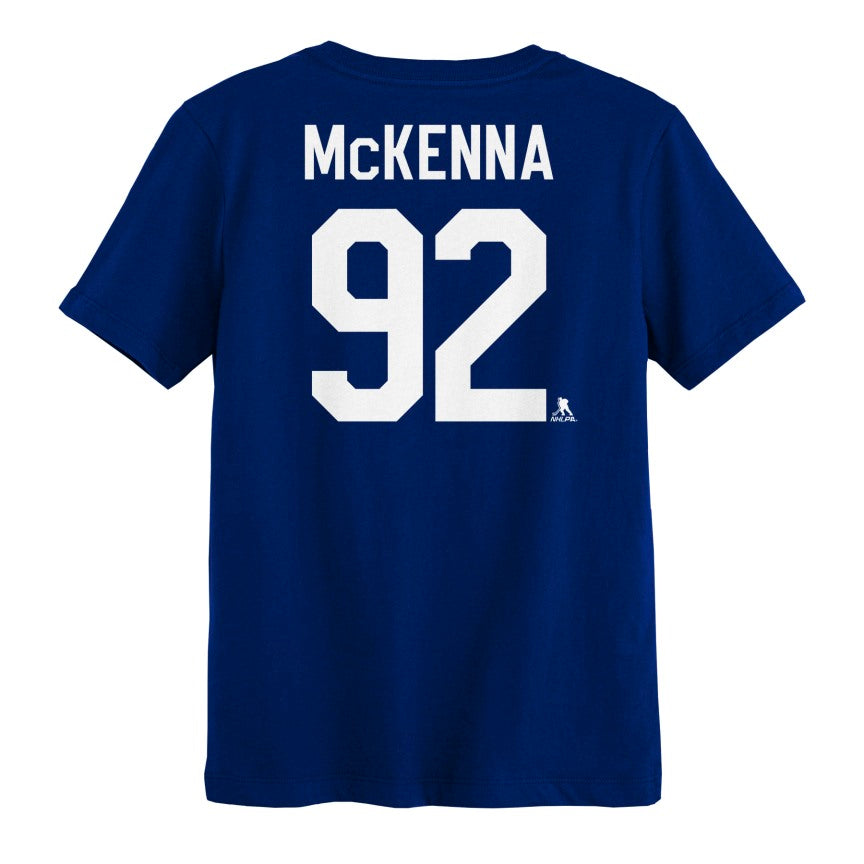 Toddler Toronto Maple Leafs Gavin McKenna #92 Name and Number T-Shirt