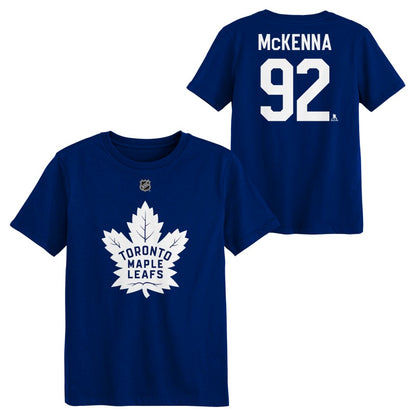 Child Toronto Maple Leafs Gavin McKenna #92 Name and Number T-Shirt