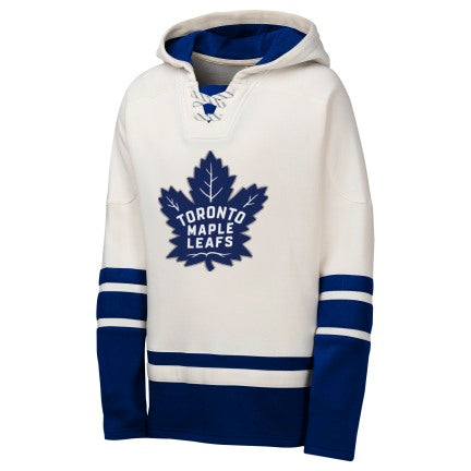 Youth Toronto Maple Leafs NHL Lace-Up Fleece Pullover Hoodie