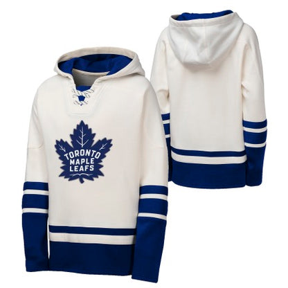 Youth Toronto Maple Leafs NHL Lace-Up Fleece Pullover Hoodie