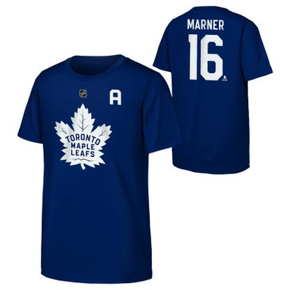 Youth NHL Toronto Maple Leafs Mitchell Marner #16 Name & Number T-Shirt 'A'