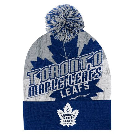 Youth Toronto Maple Leafs Word Mark Essentials Knit Toque